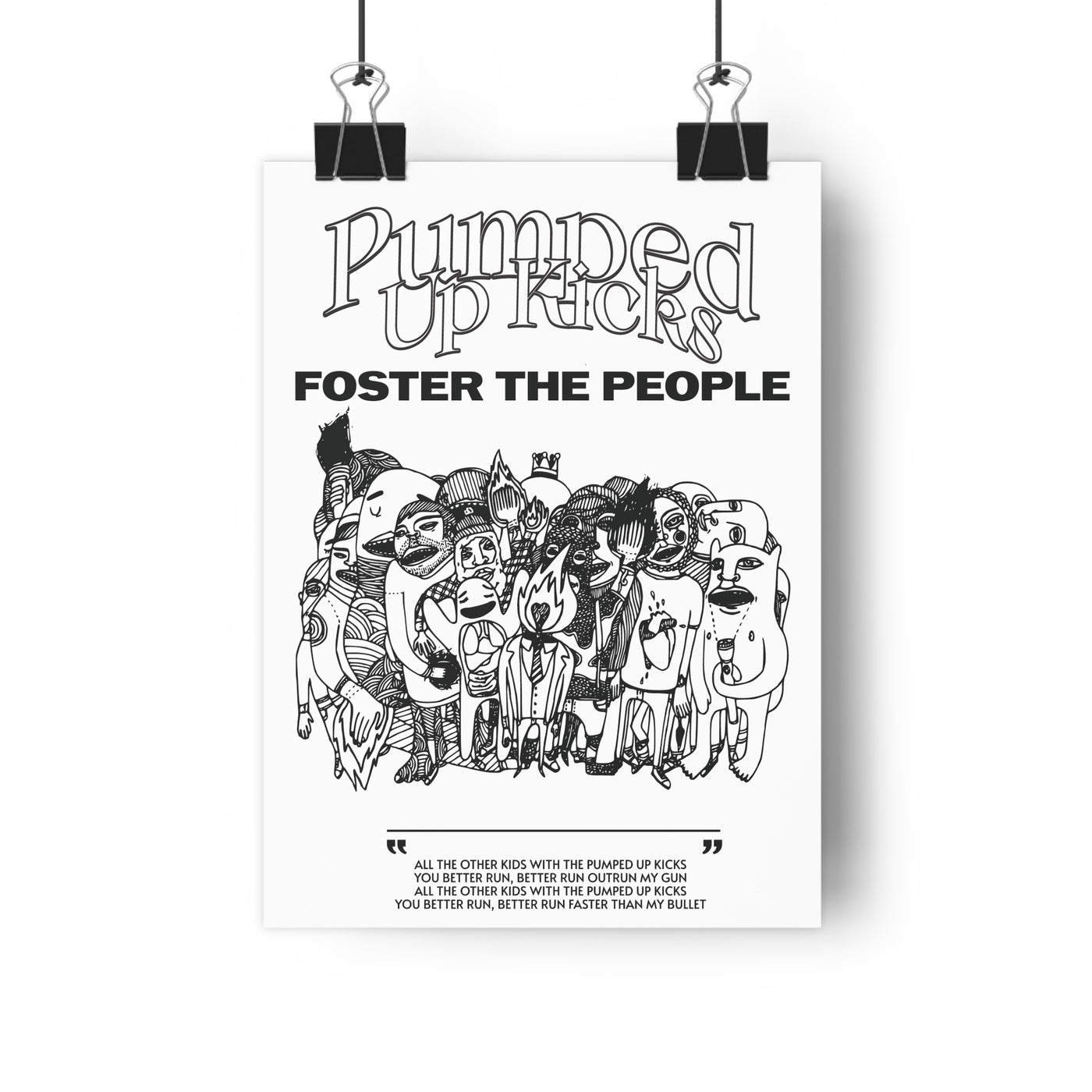 Foster the People Minimal Poster - Nuanse Store