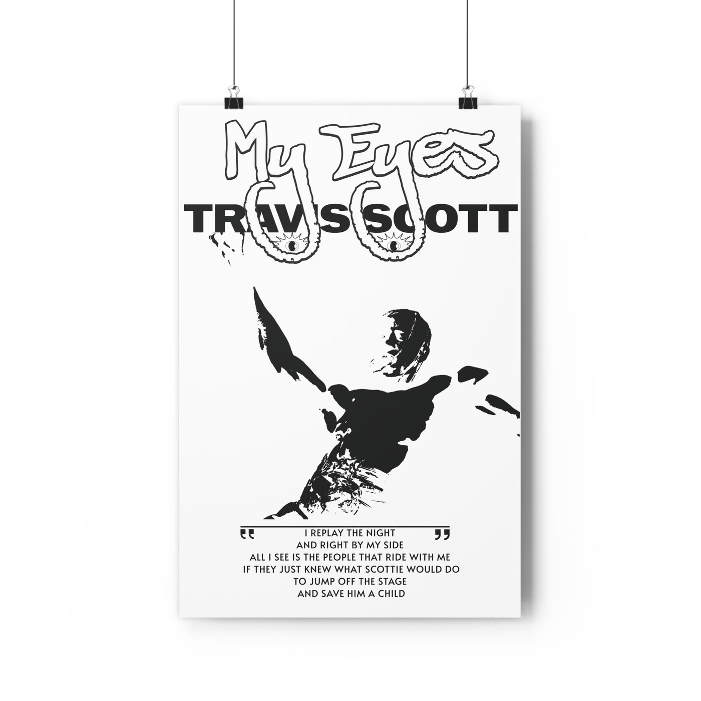 Travis Scott Minimal Poster - Nuanse Store