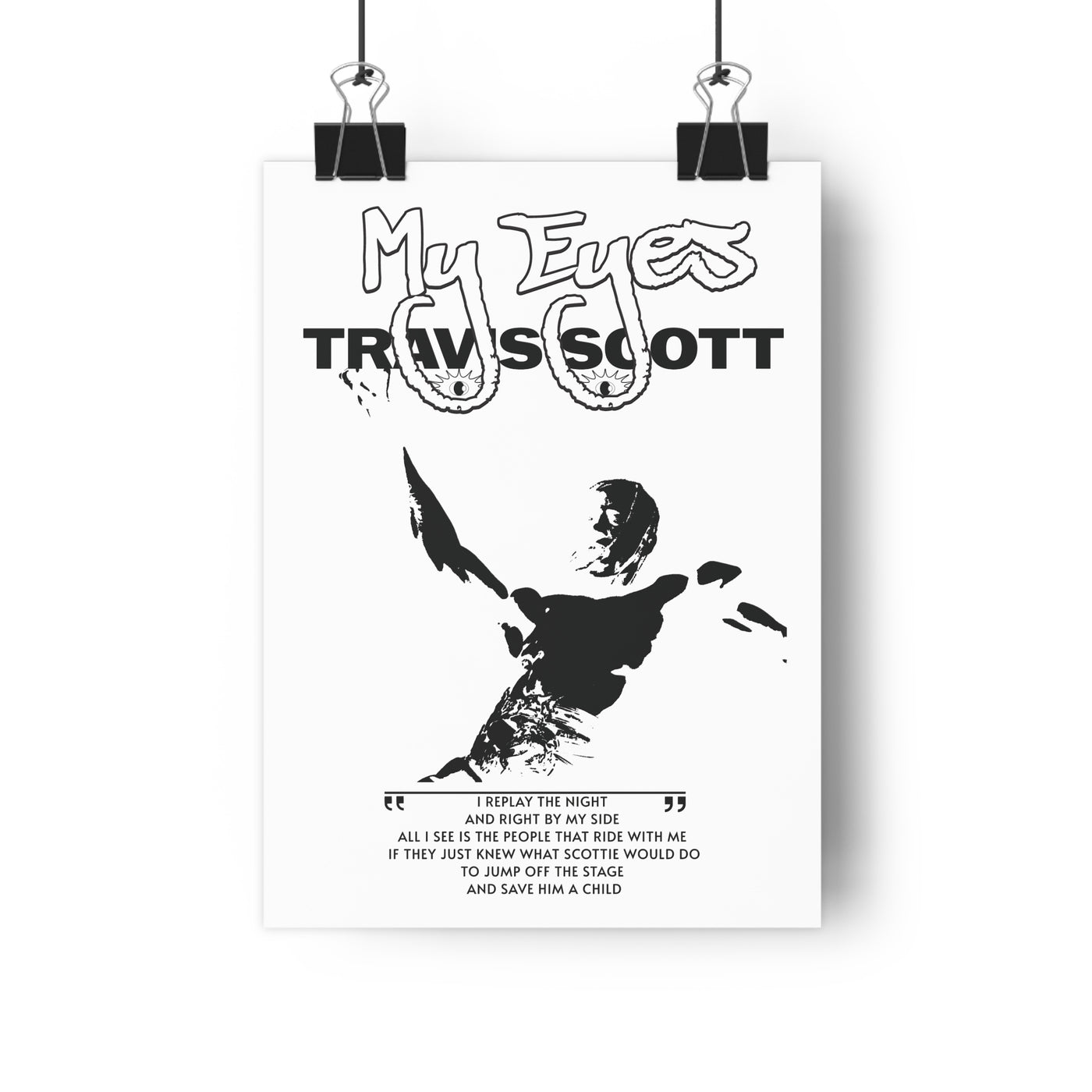 Travis Scott Minimal Poster - Nuanse Store